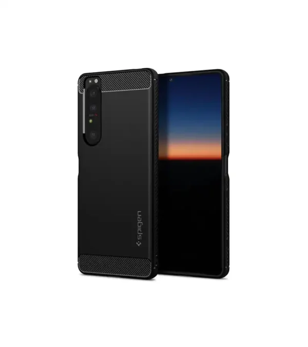 Sony Xperia 1 Mark ii Cover Case Brushed TPU Case - Black