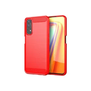 Realme-7-4G-Cover-Case-Brushed-TPU-Case-Red