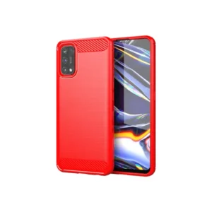Realme-7-Pro-Cover-Case-Brushed-TPU-Case-Red