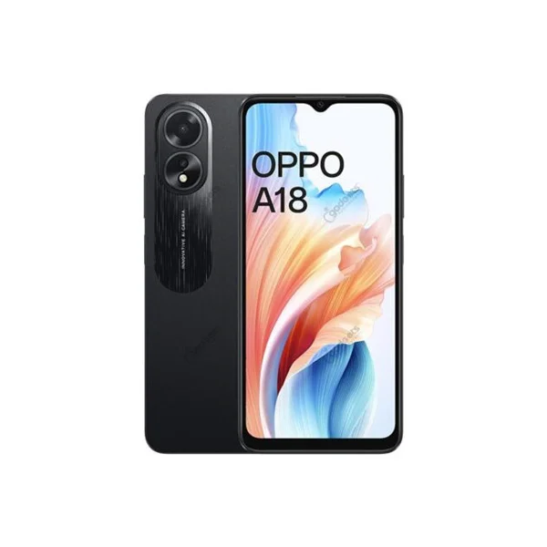 OPPO A18 128GB 4GB Glowing Black - Brand New